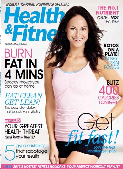 Womens Health And Fitness Magazine March 2013 How To Lose Weight Fast