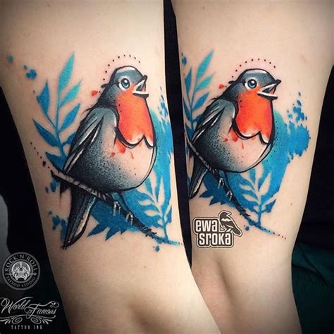 Tattoo Uploaded By Stacie Mayer • Graphic Watercolor Robin By Ewa Sroka