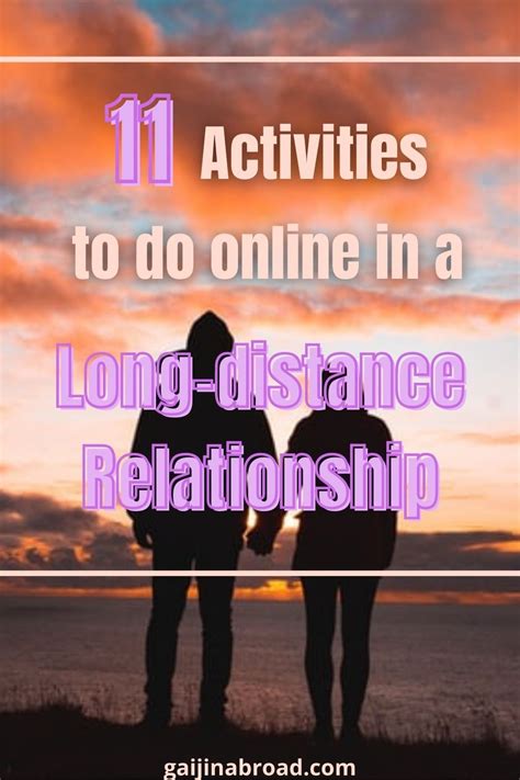 11 Activities To Do Online In A Long Distance Relationship Long Distance Relationship Long