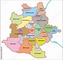 Stuttgart Stadtbezirke Administrativ – kaufen Sie diese Vektorgrafik ...