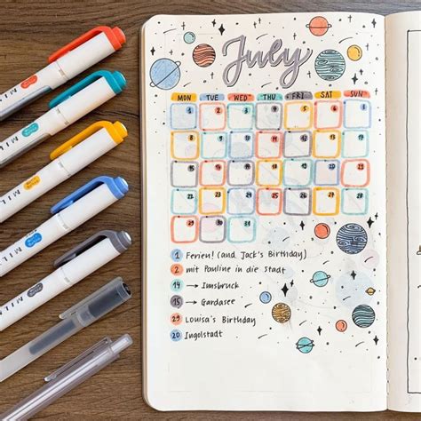 24 Monthly Bullet Journal Spreads Youll Want To Steal