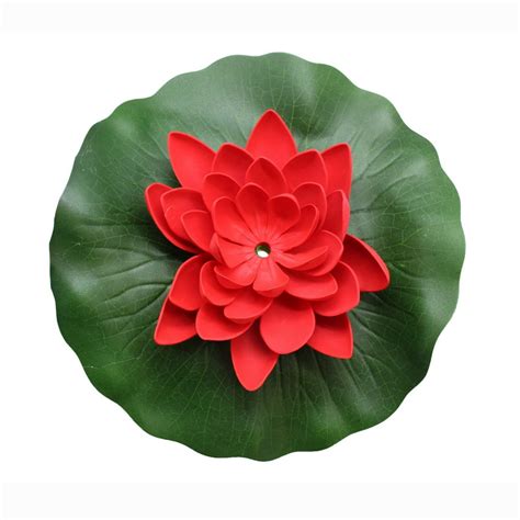 Asc Solar Powered Water Floating Lotus Fountain With Water Pump Three