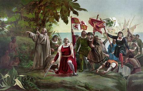 Christopher Columbus 1451 1506 Painting By Currier And Ives Fine Art