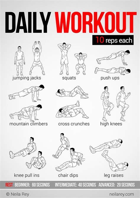 Easy Daily Workout Health And Lifestyle Pinterest A