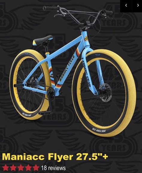 Se Bikes Maniacc Flyer 275 Big Bmx Bike Sports Equipment Bicycles