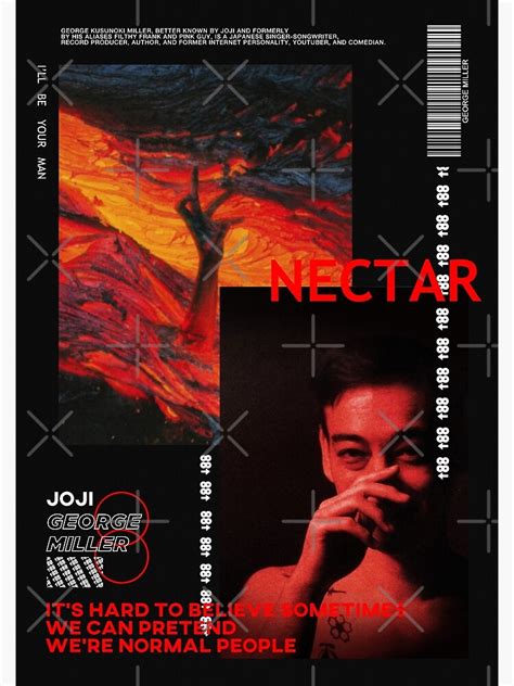 Joji Nectar Poster Poster By Jatiiwkeh Redbubble Music Poster