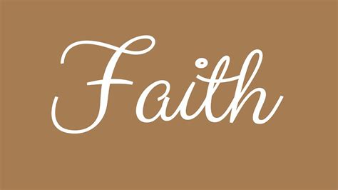 Learn How To Sign The Name Faith Stylishly In Cursive Writing Youtube