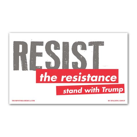 Resist The Resistance Vinyl 5 X 3 Banner Trumpstoreamerica