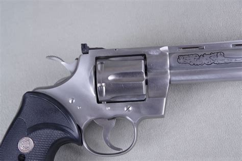 Exceptional And Extremely Rare 1982 Colt Python Silver Snake With Factory