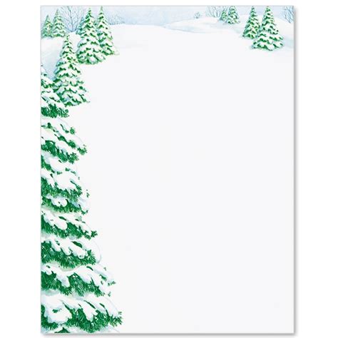 Winter Stationery Template Free Printable Templates