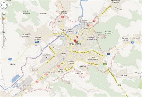 Targu Mures Map