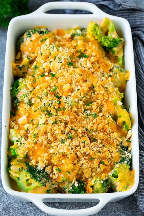 Add cooked ground beef, broccoli and 1/2 can of french fried onions and mix well. Broccoli Casserole - Dinner at the Zoo
