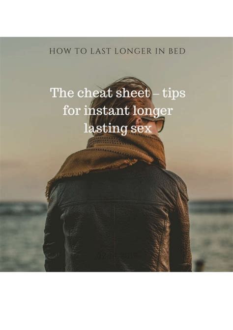 tips for instant longer lasting sex