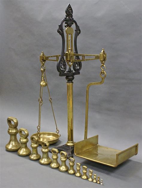 Antiques Atlas Victorian Brass And Iron Balance Scales And