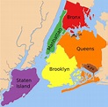 Map of New York City area - Greater New York City area map (New York - USA)