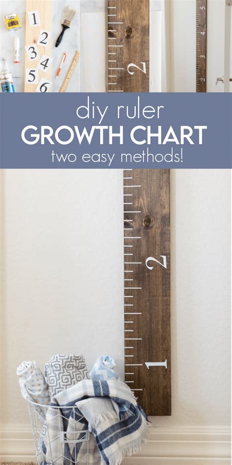 Diy Ruler Growth Chart Made To Be A Momma