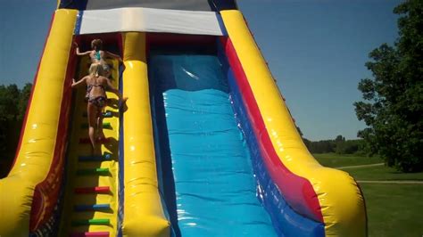 Inflatable Water Slide Fun Jump For Joy Bounce Houses Youtube