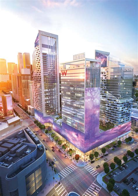 Updated W Hotel Los Angeles Proposal Features Massive Wrap-Around LED Screen | SkyriseCities