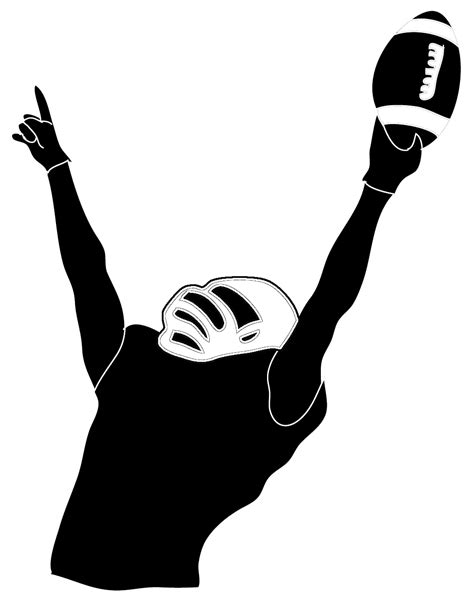 Football Players Clipart Black And White