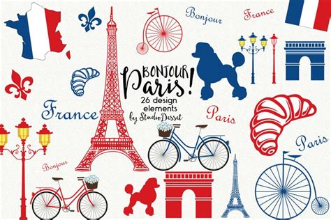 Watercolor French Culture Clipart Clip Art Library