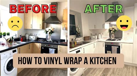 How To Vinyl Wrap Kitchen Cabinets Wrap Kitchen Worktop Budget