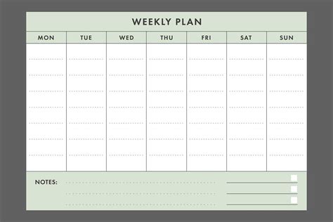 Printable A4 Basic Weekly Planner Ii Weekly Planner Planner Quote