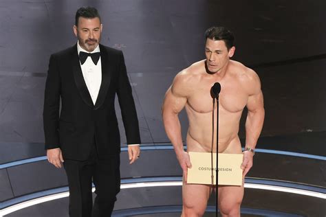 John Cena Is Naked While Presenting Best Costume At Oscars