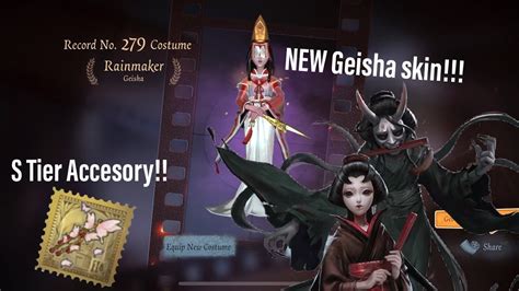 Identity V New Geisha A Tier Skin With Her S Tier Accessory Youtube