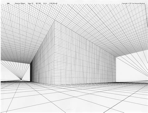 Perspective Grid Room Perspective Drawing Perspective Drawing