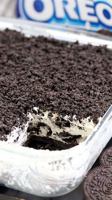 This oreo dessert is super easy to make so anyone can make it at home. Easy Frozen Oreo Dessert | Recipe | Oreo dessert easy, Oreo dessert, Oreo layer dessert