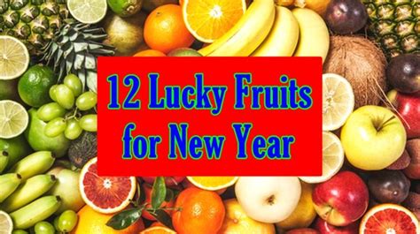 12 Lucky Fruits Fruits For New Year Fruit Health Drink