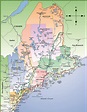 A Map Of Maine – Topographic Map of Usa with States