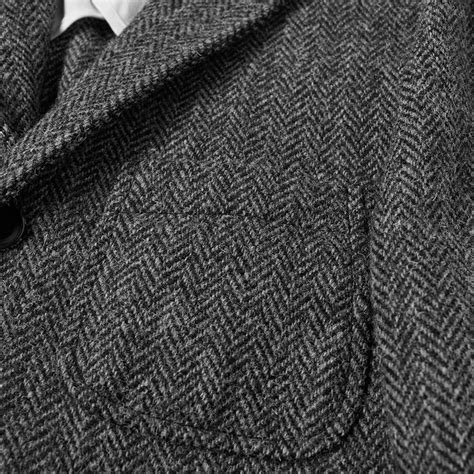Beams Plus 3b Harris Tweed Jacket Grey End Us