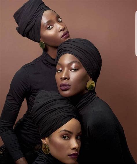 Head Wrap Turban African Black Skin Beauty Fashion Melanin Portrait Photography Black