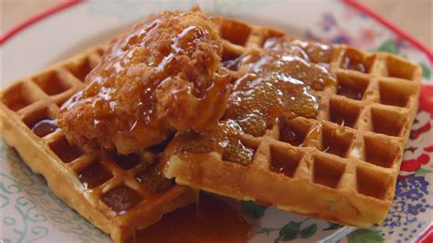 Saute garlic and shallots until tender. The Pioneer Woman Video - Ree's Chicken and Waffles ...