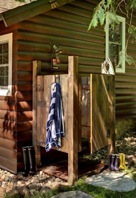 30 Invigorating Outdoor Shower Ideas To Escape Into Nature Outdoor