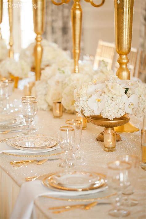 Glamorous Gold And Ivory Wedding Theme Elegantweddingca Ivory