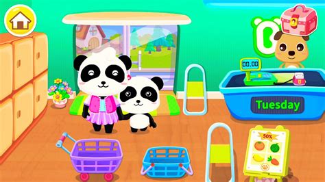 Babybus Supermarket Baby Panda Going Shopping With Mom Fun Education