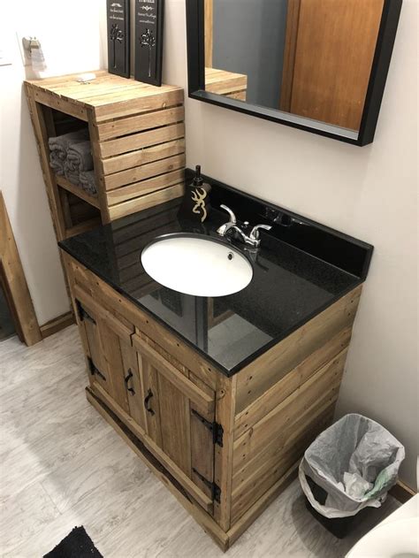 Best of all, they're surprisingly easy to assemble yourself. Pin by Kevin Courtney on pallet board bathroom | Bathroom vanity, Vanity, Bathroom