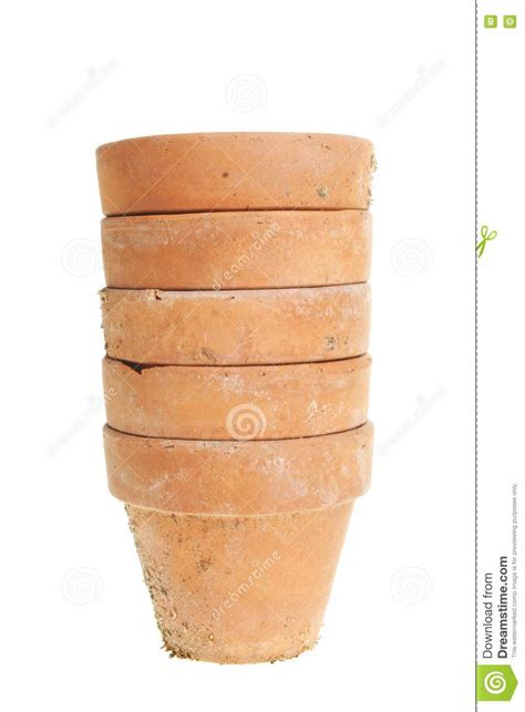Stack Of Terracotta Plant Pots Stock Photo Image Of Pottery Stack