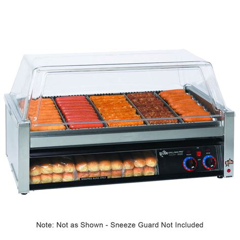 Star 50scbbc 50 Hot Dog Roller Grill Wbun Storage Slanted Top 120v