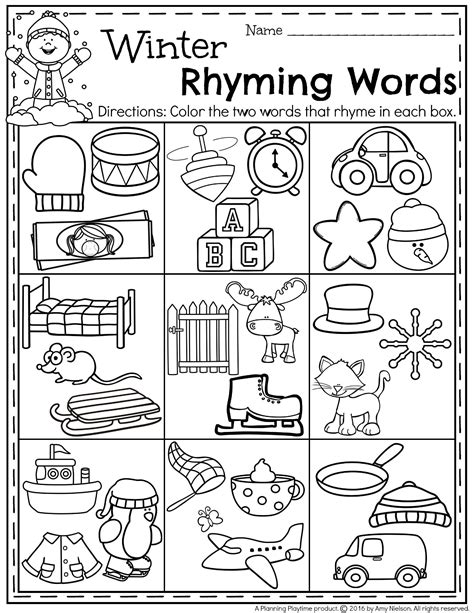 Preschool Worksheet Templates At