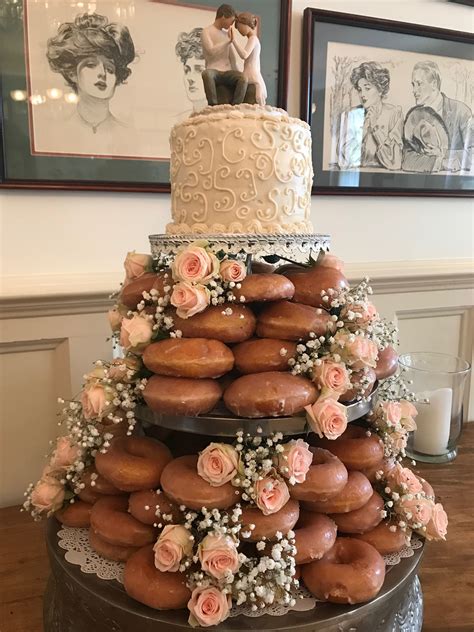Krispy Kreme Wedding Cake Krispy Kreme Wedding Cake Wedding Donuts Donut Wedding Cake