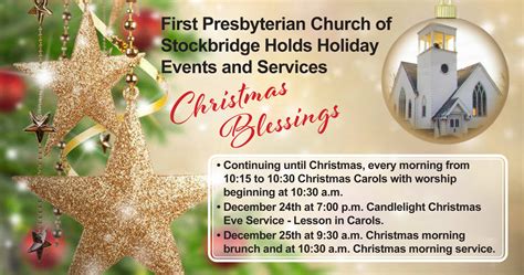 First Presbyterian Church Of Stockbridge Holds Holiday Events And