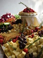 wedding cocktail hour cheese and vegetable display | Cheese, Fruit, and ...