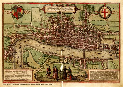 A Map Of Medieval London In 1560 Rlondon