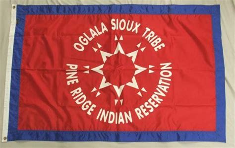 1143 Pine Ridge Oglala Sioux Flag 38 X 58 Mar 29 2009 Desert