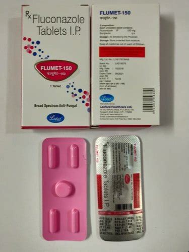 Fluconazole 150 Mg Tablet Packaging Size 1x1 Prescription Rs 12