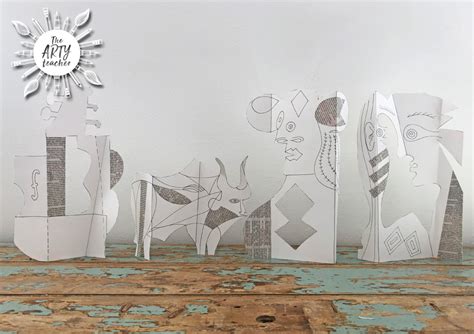 Picasso Paper Cut Outs Paper Sculptures The Arty Teacher