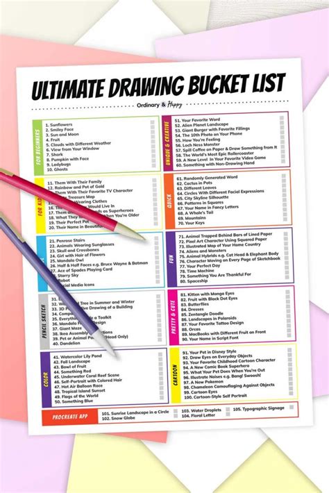 100 Drawing Ideas The Ultimate List Of Things To Draw Ordinary And